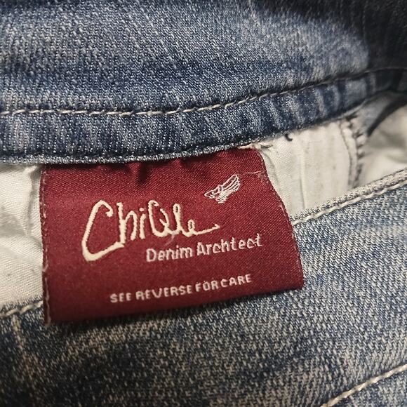 Vintage Y2K Chiqle Wide Leg Denim Jeans Boho Trendy Size 9/29 - Picture 7 of 11